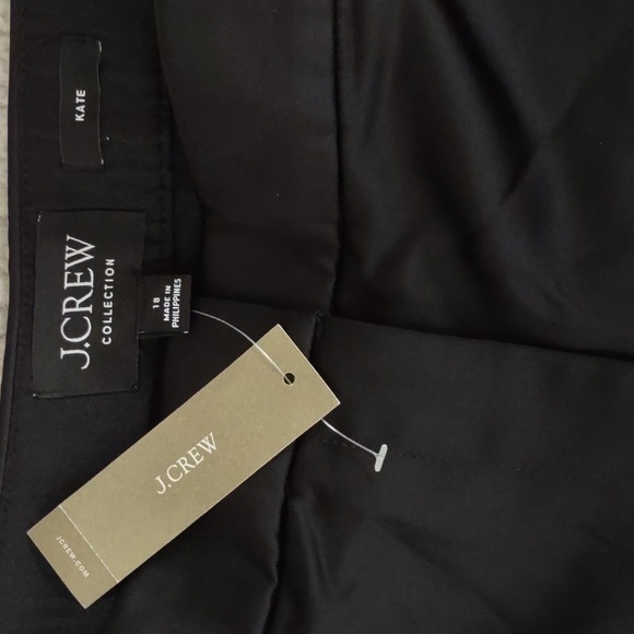 NWT J. Crew Collection 18 Kate Full Length Straight Leg Structured Satin Pant - Picture 3 of 12